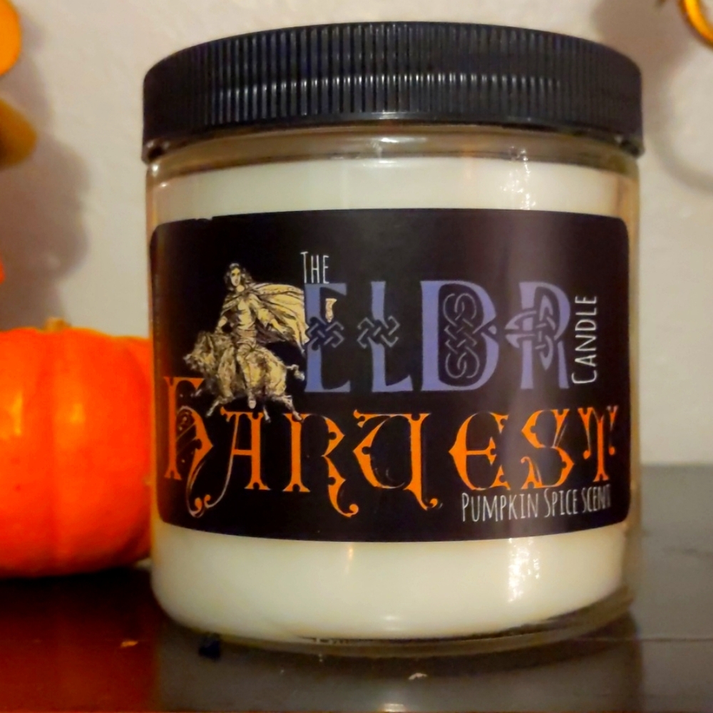 Organic soy wax 16oz pumpkin spice candle